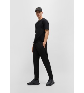 BOSS Tnis de couro Jonah Runn preto