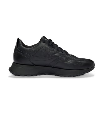 BOSS Tnis de couro Jonah Runn preto