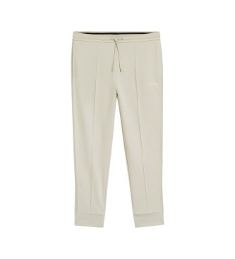 BOSS Pantalon droit avec passepoil beige