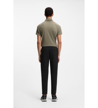 BOSS Trainingsbroek regular fit met reflecterende details zwart