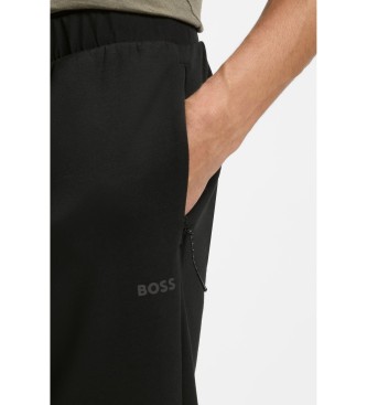 BOSS Trainingsbroek regular fit met reflecterende details zwart