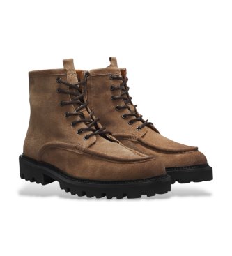 BOSS Julio Halb-stövlar i läder, beige