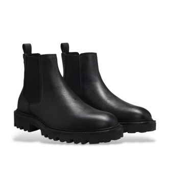BOSS Julyo Cheb Leather Ankle Boots preto