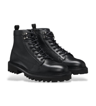 BOSS Julyo Leather Ankle Boots preto