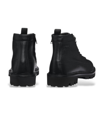 BOSS Julyo Leather Ankle Boots preto