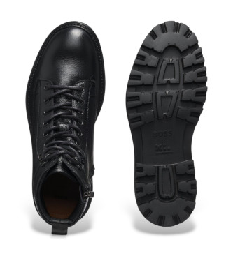 BOSS Julyo Leather Ankle Boots preto