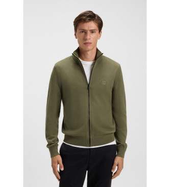 BOSS Sudadera Kanozip verde