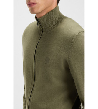 BOSS Sudadera Kanozip verde