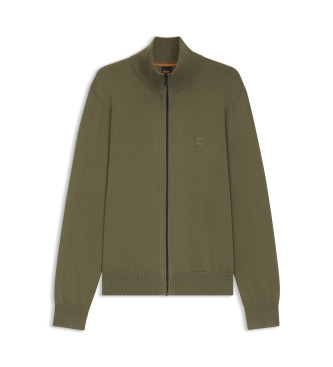 BOSS Sudadera Kanozip verde