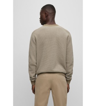 BOSS Pull classique vert