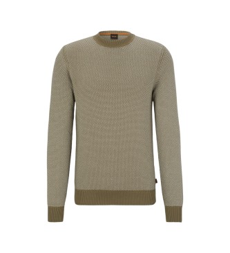 BOSS Pull classique vert