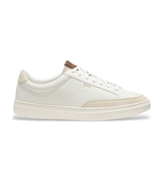 BOSS Kieran Tenn white leather sneakers