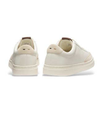 BOSS Kieran Tenn white leather sneakers