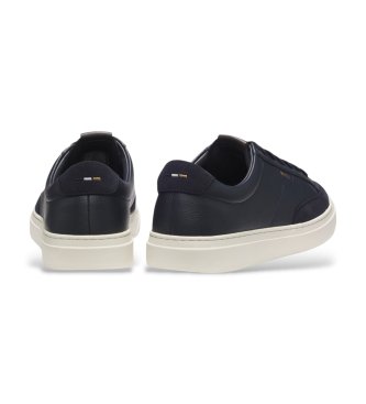BOSS Kieran Tenn navy leather sneakers