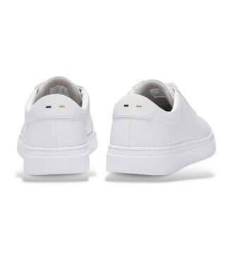BOSS Kieran leather trainers white
