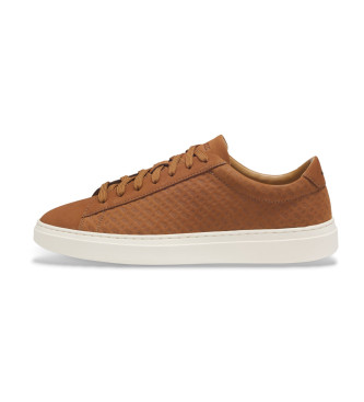 BOSS Kieran Tenn - Baskets en cuir marron