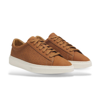 BOSS Kieran Tenn - Baskets en cuir marron