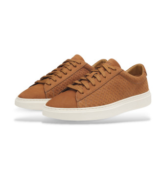 BOSS Kieran Tenn - Baskets en cuir marron