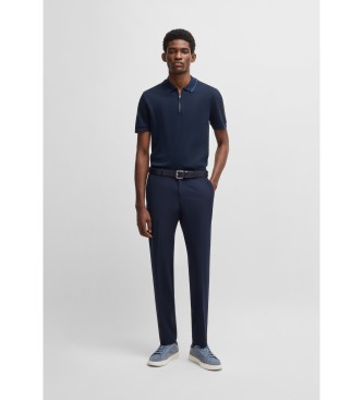 BOSS Kieran - Baskets en cuir bleu