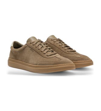 BOSS Sneakers in pelle marrone Kieran