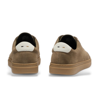 BOSS Sneakers in pelle marrone Kieran