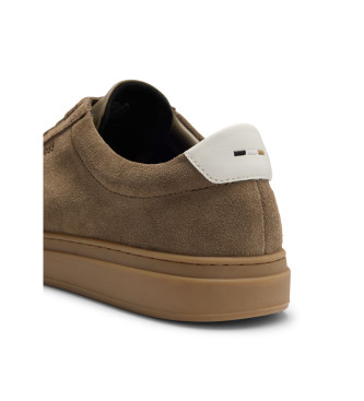 BOSS Sneakers in pelle marrone Kieran