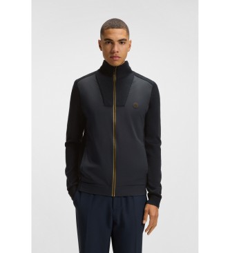 BOSS Strickjacke mit Monogramm Double B navy