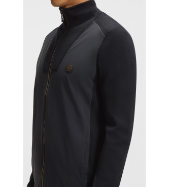BOSS Strickjacke mit Monogramm Double B navy