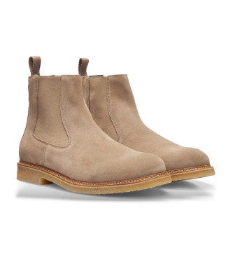 BOSS Botines de Piel Kope beige