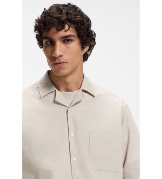 BOSS Camisa Lapisy cinza claro