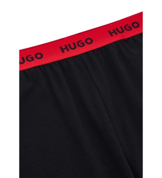 HUGO Pantaloncini del pigiama collegati neri