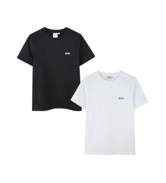 BOSS St med 2 T-shirts sort, hvid