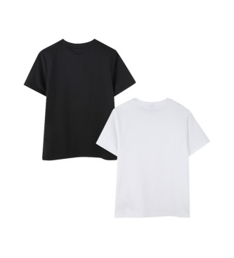 BOSS Set van 2 T-shirts zwart, wit