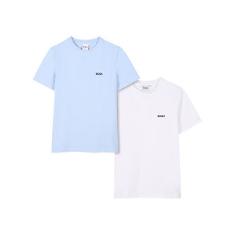 BOSS Set of 2 Plain T-shirts blue, white