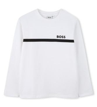 BOSS Conjunto de 2 t-shirts brancas de manga comprida