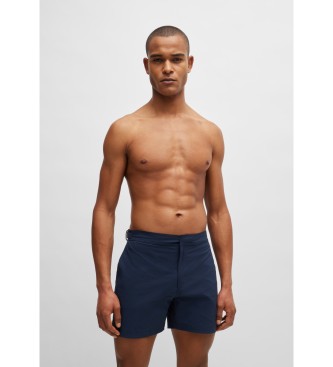 BOSS Navy swimming costume with full lining and adjustable waistband