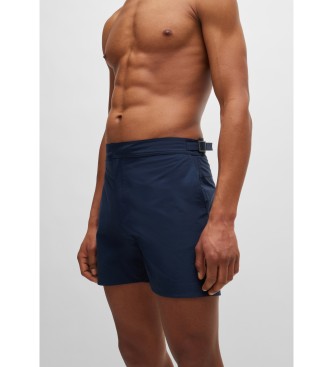 BOSS Marineblaue Badehose mit Vollfutter und verstellbarem Bund