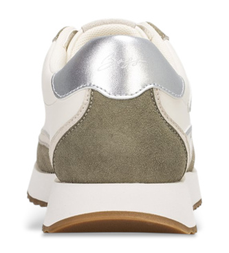 BOSS Zamszowe kapcie Marleny w kolorze białym