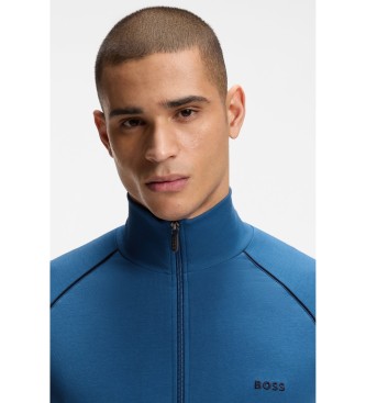 BOSS Elastisk bomuldsjakke bl�
