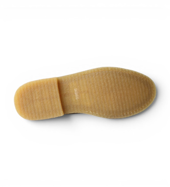 BOSS Leren mocassins Kope middenbeige