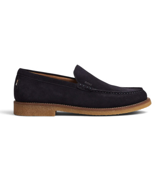 BOSS Mocassins de couro Kope Mocc marinho