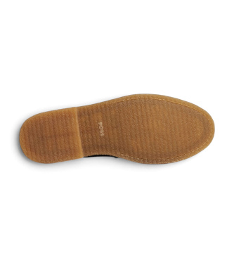 BOSS Mocassins de couro Kope Mocc marinho