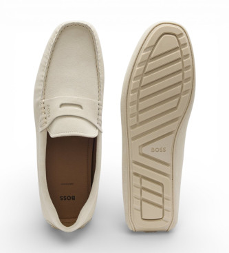 BOSS Hellbeige Noel Leder Mokassins