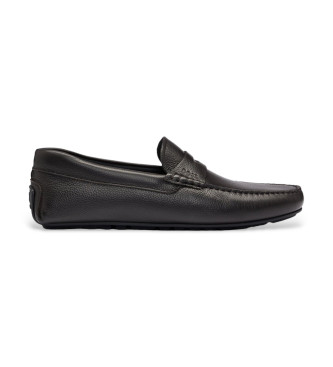 BOSS Mocassins en cuir Noel marron