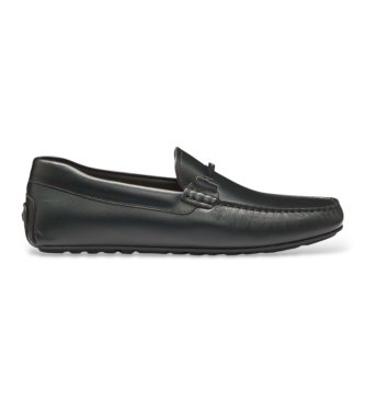 BOSS Noel Mocc Leder-Mokassins schwarz