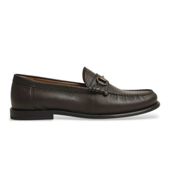 BOSS Mocasines de piel Tevan marr�n