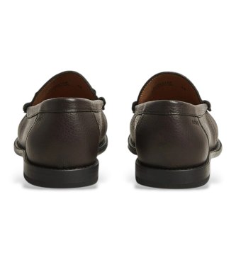 BOSS Mocasines de piel Tevan marr�n