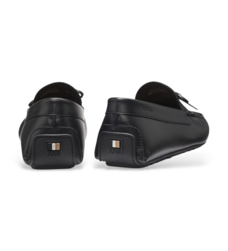 BOSS Noel l�dermockasiner svart