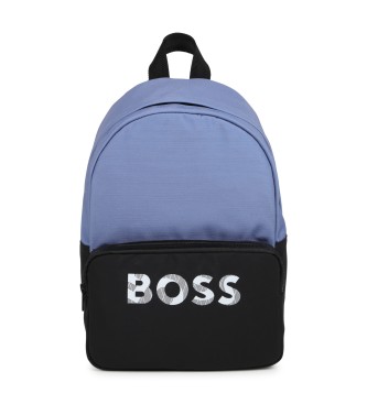 BOSS Fabric backpack blue, black