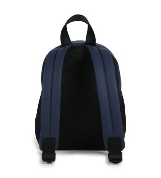 BOSS Navy logo backpack